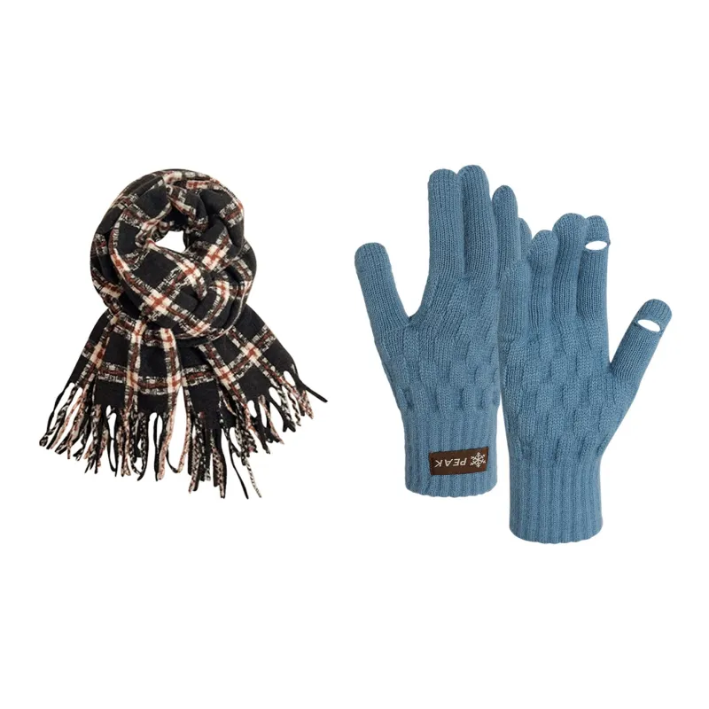 PEAK Acrylic Polyamide Polyester Knit Gloves Unisex-9