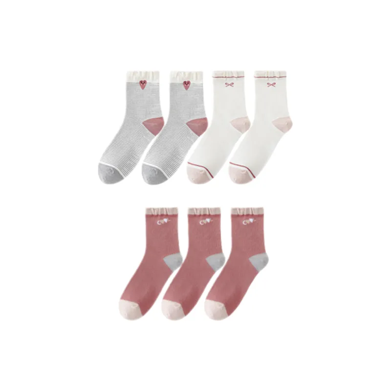 Lan Miao Mid Calf Socks Women's 7 Pack-2