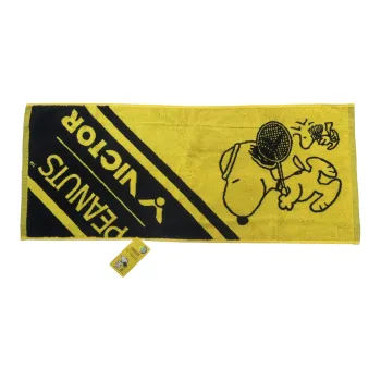 VICTOR x SHINUBILIANMING Badminton Equipment Yellow 100% Cotton Wipe Sweat Towel 85*35cm