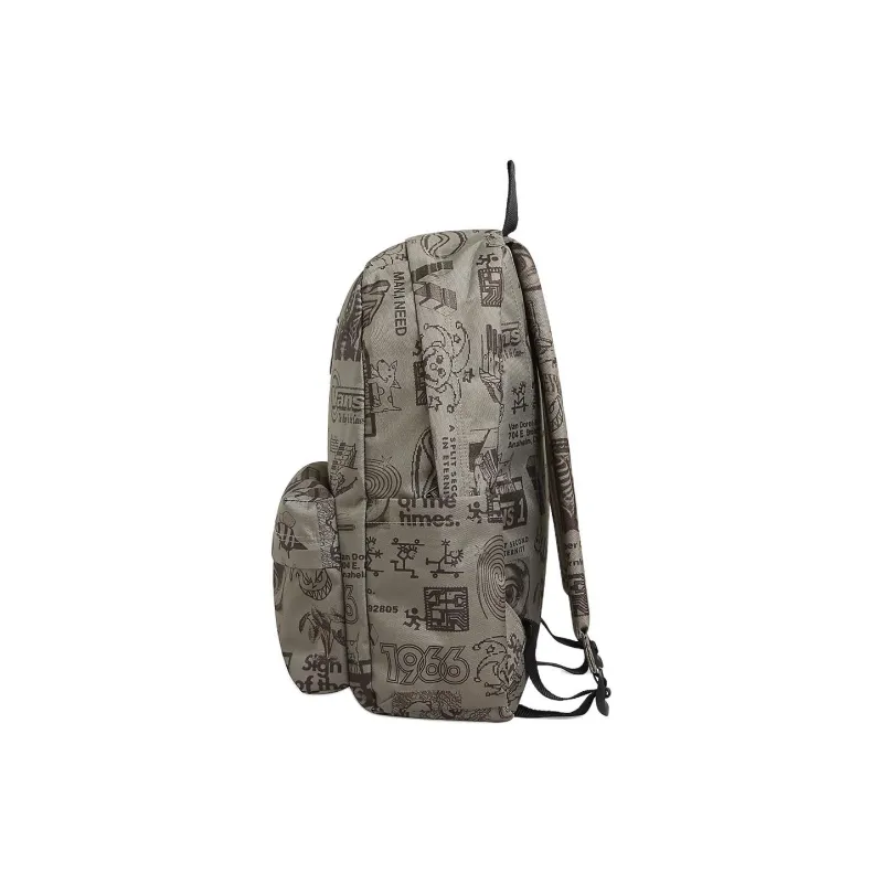Vans Polyester Backpack Unisex Brown-3