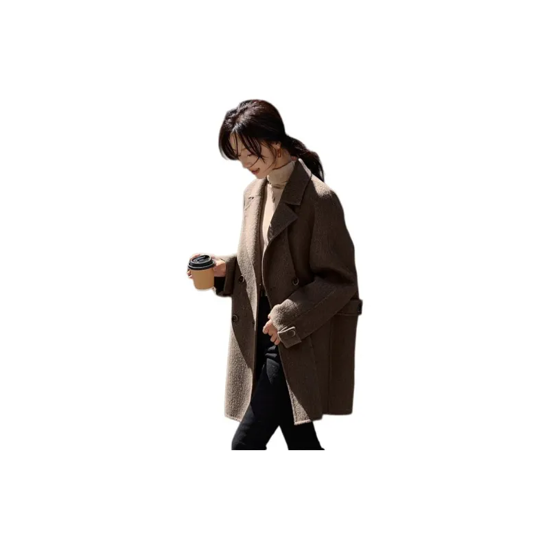 Mo Han Yi Mei Coat Women's Beautiful Coffee-1