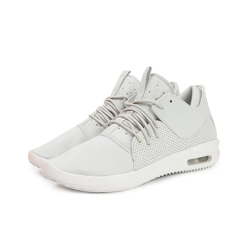 Jordan First Class Anti-Slip Wear-Resistant Mid-Top Basketball Shoes Men's Gray-2