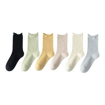 Yalu Mid Calf Socks Women's 6 Pack