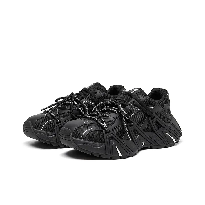 Acupuncture Height Increasing, Abrasion Resistant, Lightweight, And Breathable Low Top Chunky Sneakers Women's-2