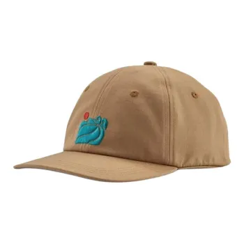 Patagonia Organic Cotton Canvas Recycled Fishnet Baseball Caps Unisex Brown