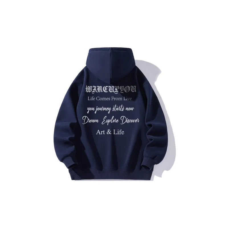 WKPY Fleece Lined Hoodie Unisex Couple's-12