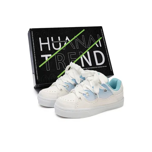 HUANAI Skateboard Shoes Women's Low-Top Sunny Blue