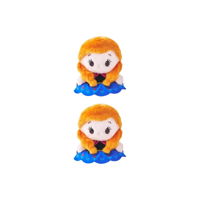 Disney Frozen Series Anna 10th Anniversary Limited Edition Bean Shaped Eyes Dolls Plush Doll 10.5cm Height-1