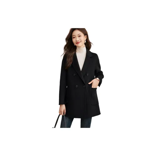 Mo Han Yi Mei Coats Women's Black