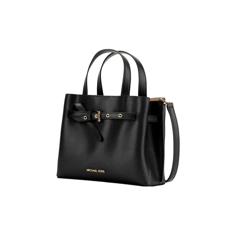 MICHAEL KORS Cow Split Leather Tote Bag Shopping Bag Crossbody Handbag Small Size Women's Black-2