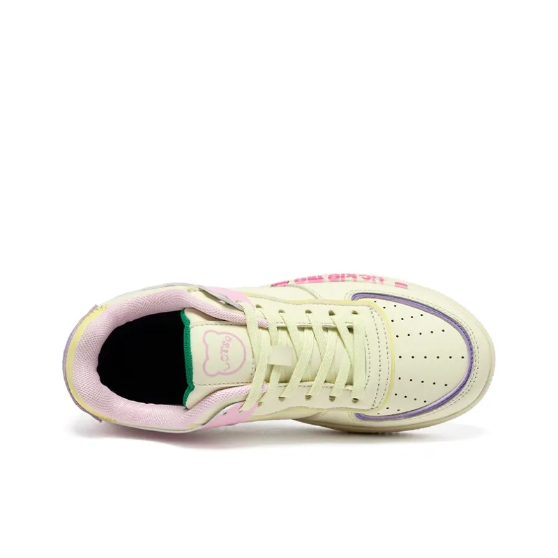 Disney Strawberry Bear Series Abrasion Resistant Breathable Slip Resistant Low Top Skateboard Shoes Women's-8