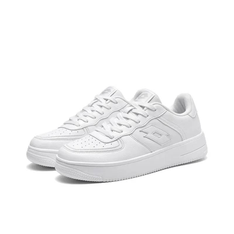 LOTTO Anti Slip Wear Resistant Low Top Skateboard Shoes Women's White-1