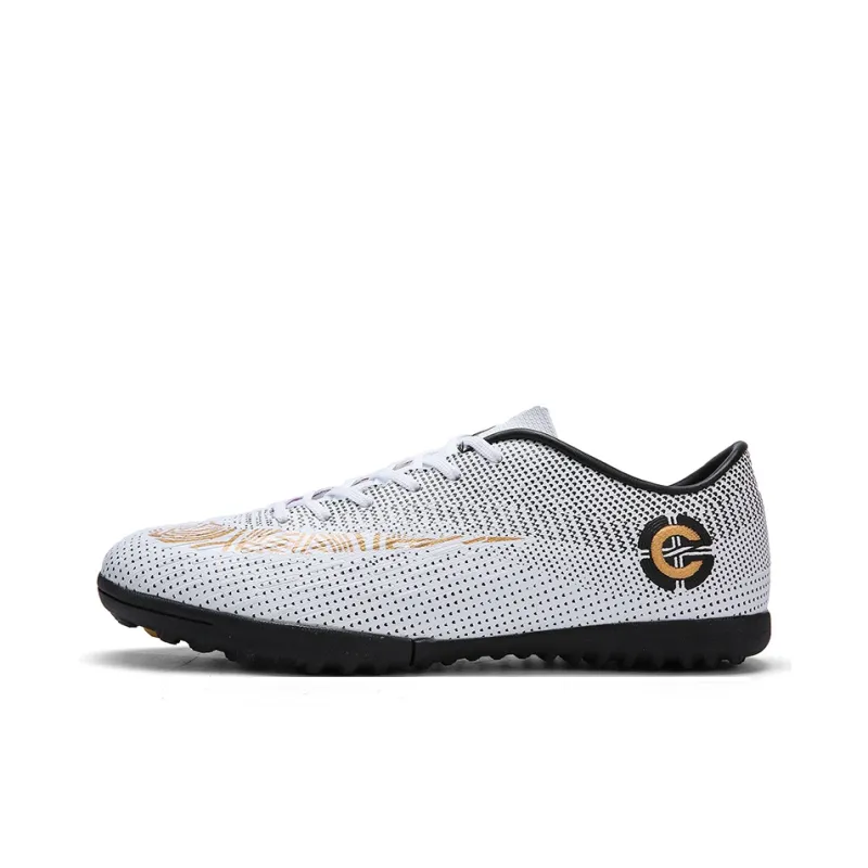 Prince McQueen FG Rubber Long Studs Artificial Ground Anti-Slip And Wear-Resistant Coverage Soccer Shoes Unisex Black-25