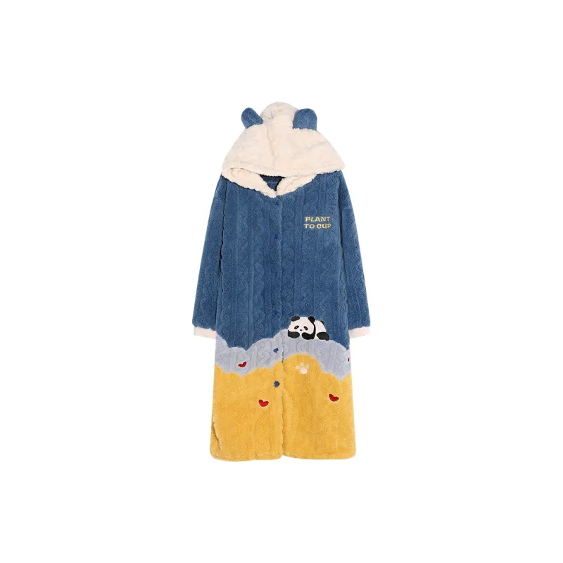YIROUQING Pajama Robe Women's Image Color-0