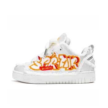 FY SPR Cats And Cats Wear Resistant Height Increasing Low Top Skateboard Shoes Women's White