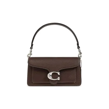 COACH Tabby Calfskin Shoulder Bag Crossbody Bag Handbag Small Size Women's Brown
