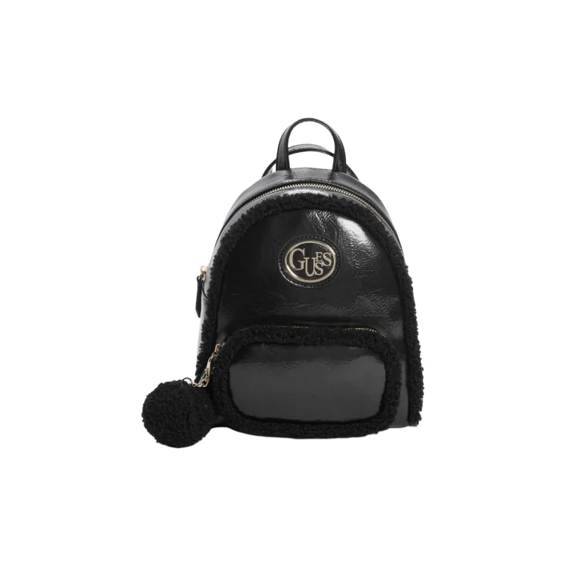 GUESS Artificial Leather Backpack Women's Black-0