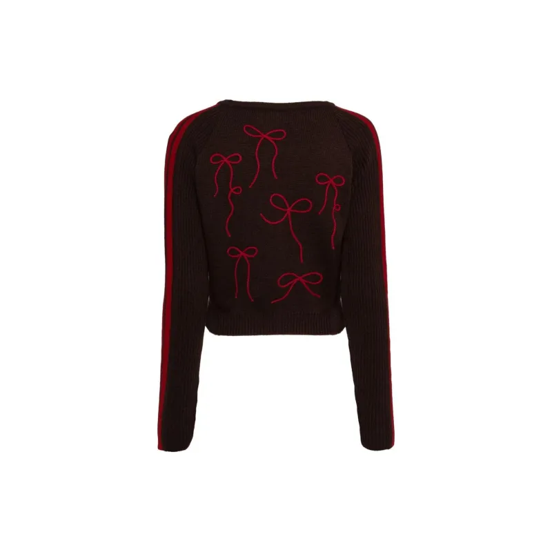 ANDERSSON BELL Ribbon Embroidery Knit Cardigan-1