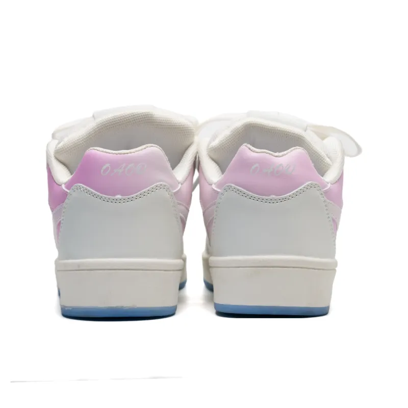 OAOQ Cushioning Height Increasing Abrasion Resistant Lightweight Mat Low Top Casual Shoes Unisex-47