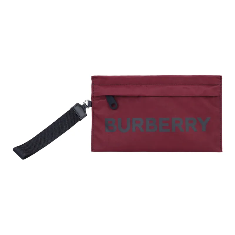 Burberry Nylon Clutch Women's Burgundy-0