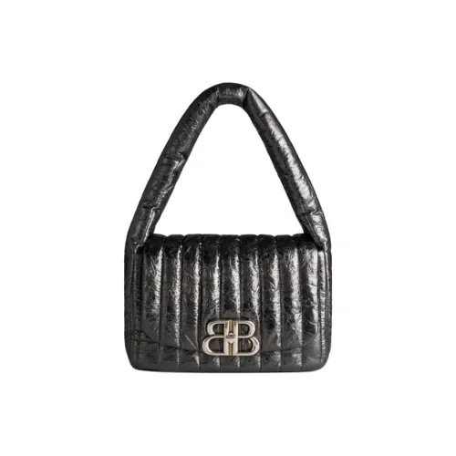 Balenciaga Cow Leather Shoulder Bag Small Size Women's Black