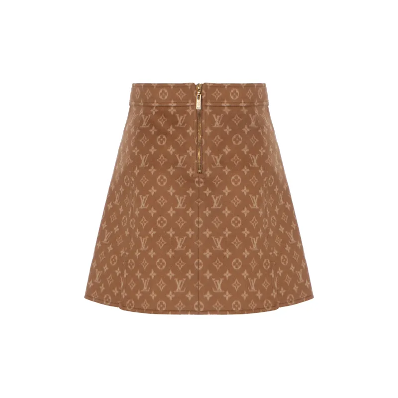 LOUIS VUITTON Casual Short Skirts Women's Brown-1
