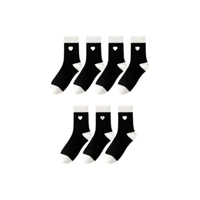 Lan Miao Mid Calf Socks Women's 7 Pack-6