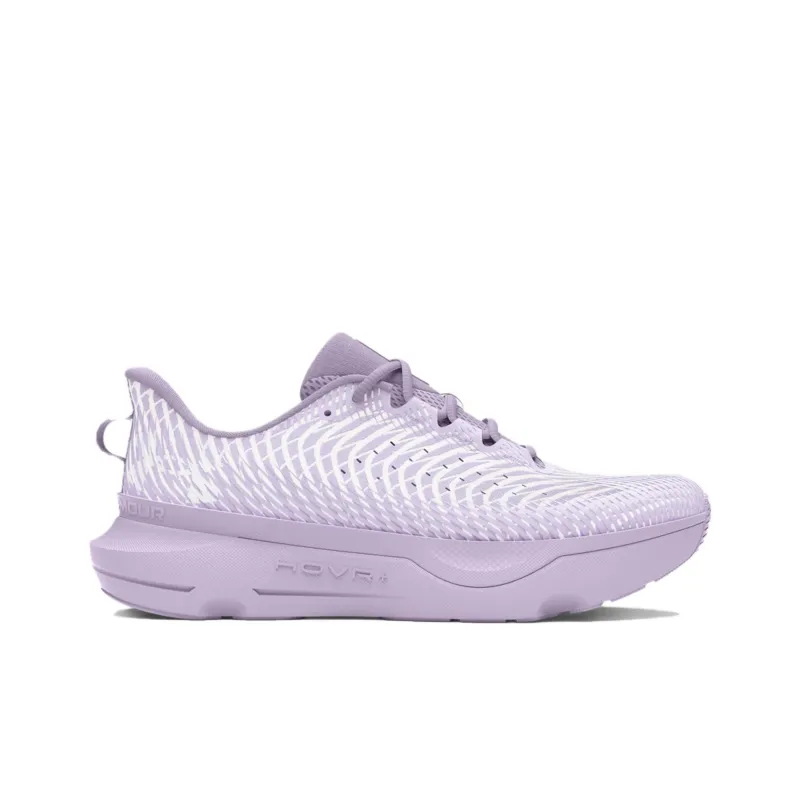 Under Armour Infinite Pro Anti Slip Wear Resistant Low Top Running Shoes Women's Purple White-1