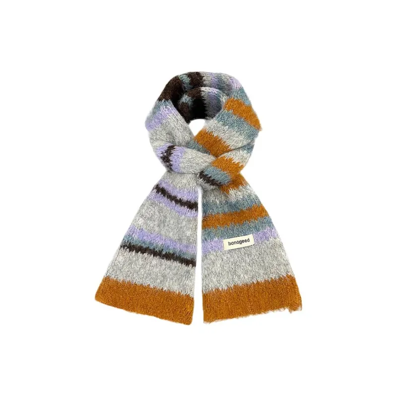 JEANSWEST Wool Blend Knit Scarves Unisex-4