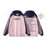 Pink with Navy Blue (Fleece-Lined)