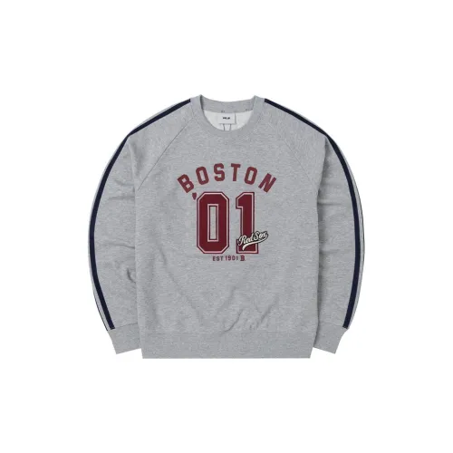 MLB BOSTON REDSOX Sweatshirts Unisex Gray