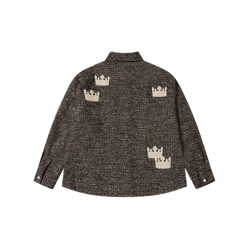 GF Ferré Jackets & Coats Unisex Brown With Print-1