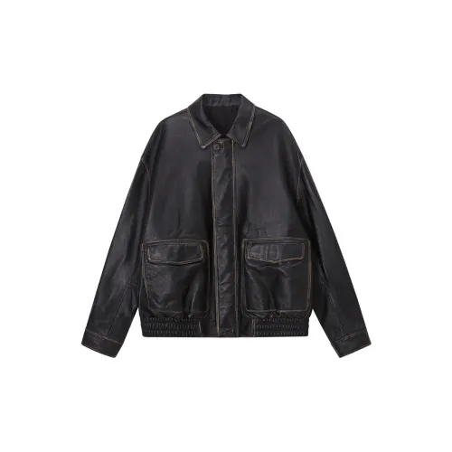 EARL JOEL Leather Jackets Men