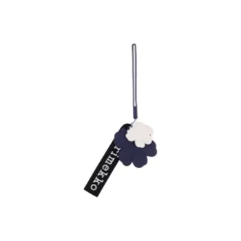 Marimekko Thermoplastic Rubber Keychains Unisex Dark Blue/off-White