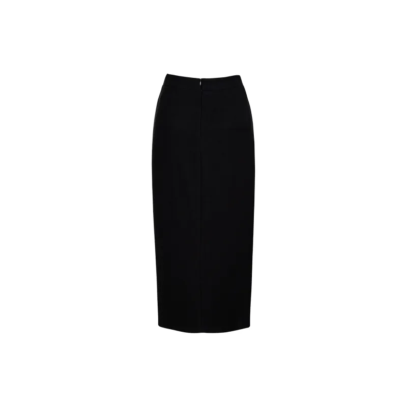 ROEYSHOUSE Casual Long Skirts Women's Black-1