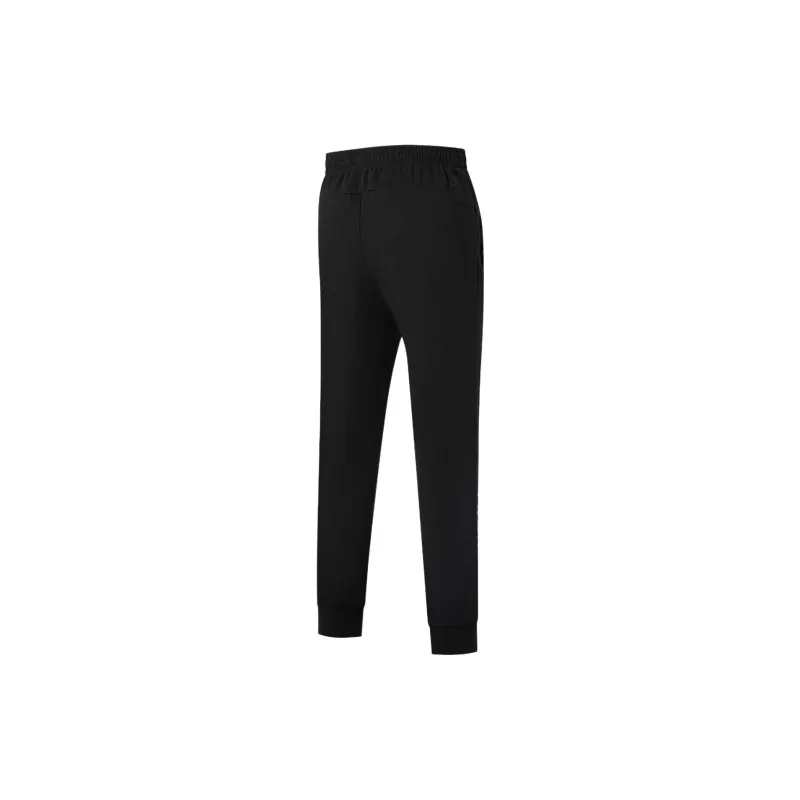 XTEP Variety Training Collection Knitted Sweatpants Men's Jet Black-1
