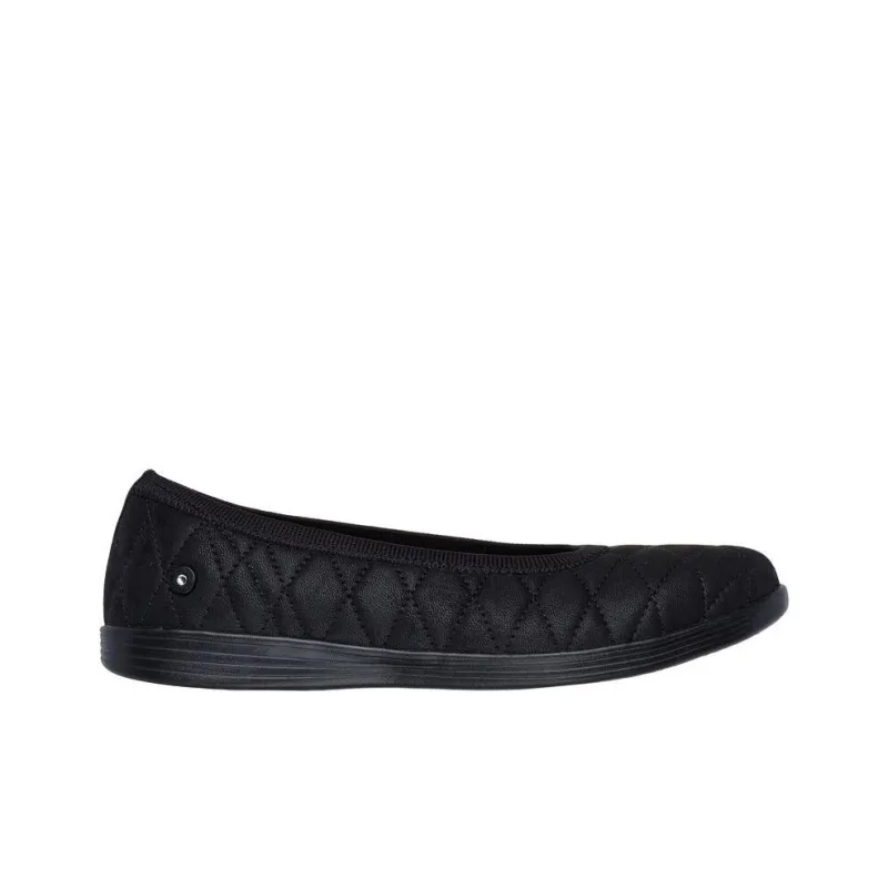 Skechers Goga Mat Anti-Slip Wear-Resistant Low-Top Casual Shoes Women's Black-1