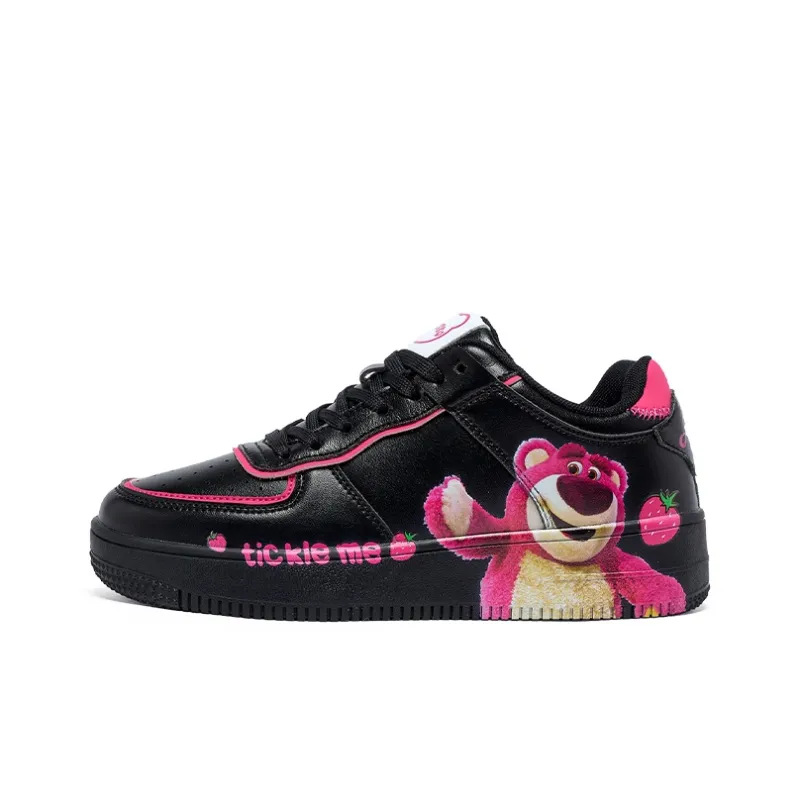 Disney Strawberry Bear Series Abrasion Resistant Breathable Slip Resistant Low Top Skateboard Shoes Women's-15