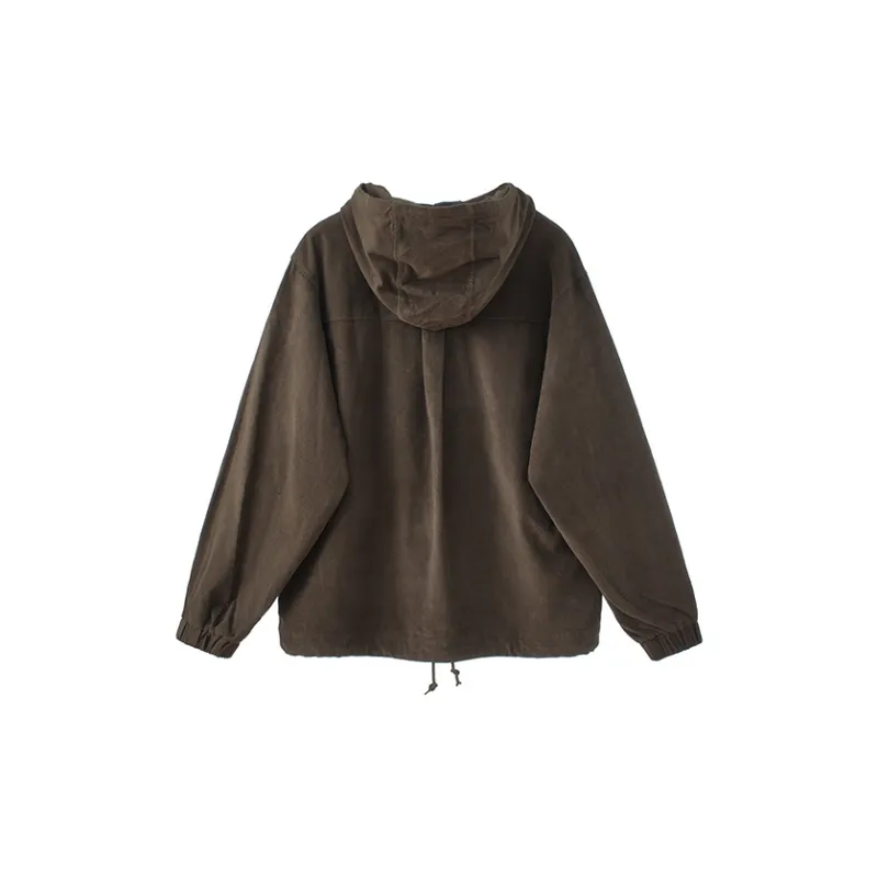 BUTTBILL Washable Hooded Pullover Coat Jacket Unisex-1