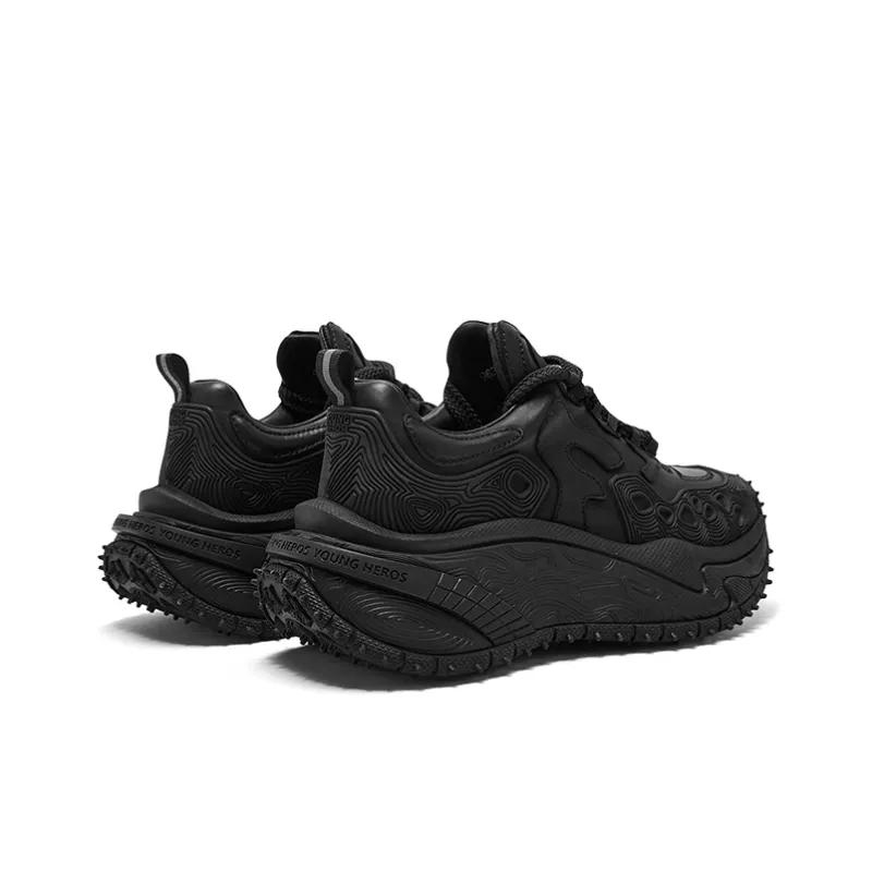 CHERYKALLY Cushioning Wear Resistant Low Top Chunky Sneakers Women's-3