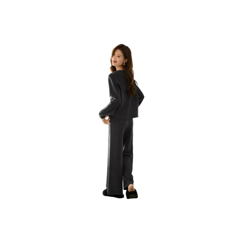 Mo Han Yi Mei Casual Suit Women's Dark Gray-1