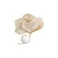 Gold White Bead (Ginkgo Leaf)