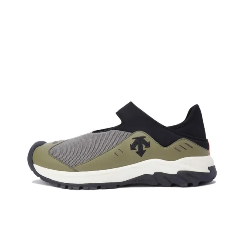 DESCENTE Urban T450 Anti Slip Wear Resistant Low Top Casual Shoes Unisex Gray Green Black-0