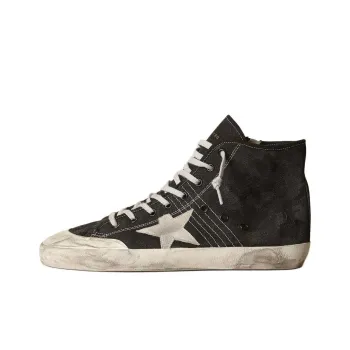 Golden Goose Francy High-Top Canvas Shoes Men's Black