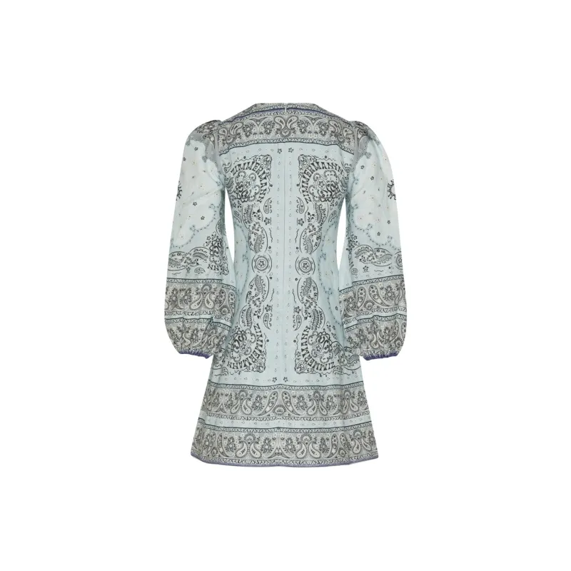 Zimmermann Bandana-Printed Long-Sleeved Mini Dress-1