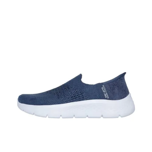 Skechers Go Walk Fle Anti-Slip Wear-Resistant Low-Top Casual Shoes Women's Blue