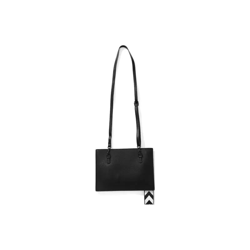 GENANX Synthetic Leather Envelope Bag, Shoulder Bag, Crossbody Bag Unisex Black-1
