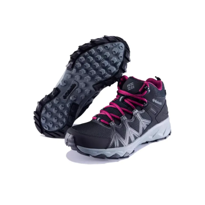 Columbia Peakfreak 2 Anti Slip Wear Resistant Mid Top Hiking Shoes Women's Black-2