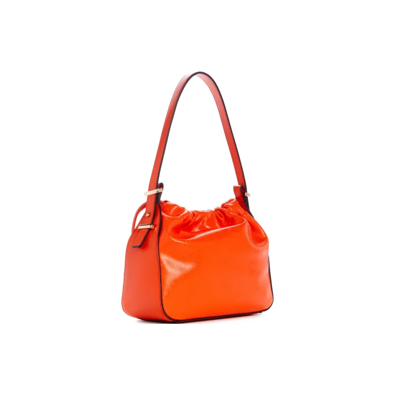 GUESS Artificial Leather Vagabond Handbag Shoulder Bag Small Size Women's Orange-1