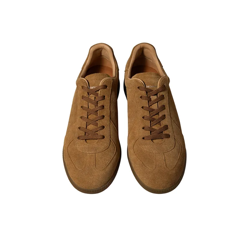 THOM WILLS Trendy Vintage Suede German Army Trainers Low Top Skateboard Shoes Men's-9